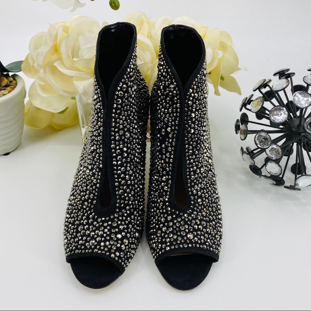 INC Bling Raeanne Open Toe Ankle Boots Booties - Picture 4 of 8